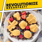 The Original Creepy Crawly Bug Waffle Maker- 7 Fun Different Insect Shaped Pancakes- Includes a Butterfly Lady Bug Bee & More- Electric Nonstick Waffler Iron, Morning Breakfast Treat or Kids Xmas Gift