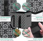 WISELIFE Reusable Grocery Bags [4 Pack],Large Grocery Tote Bag Water Resistant Shopping Bags Foldable Grocery Bag for Clothes,Shoes and Picnic,Black