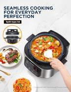 Midea WideMax 12-in-1 Electric Pressure Cooker, 6.5 Quart, 12 Presets, Multi-Functional Programmable Slow Cooker, Rice Cooker, Steamer, Sauté Pan, Cake, Yogurt, Warmer and More