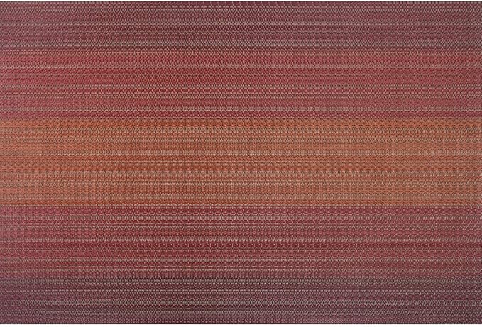 PIGCHCY Placemats Set of 6 and Table Runner,Heat Resistant Vinyl Woven Washable Table mats Sets (6 Placemats+1 Table Runner,Scarlet Red)