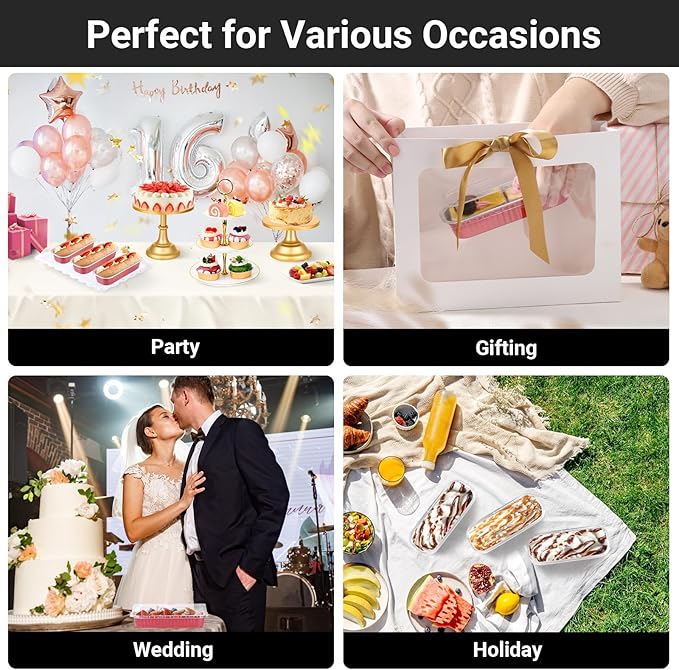 EUSOAR Baking Cups with Lids, 50pcs 6.8oz Aluminum Foil Cheesecake Ramekins Mini Loaf Pans Tin Disposable, Reusable Cake Containers Wrappers Cheesecake Creme Brulee for Picnic Wedding Party Gathering