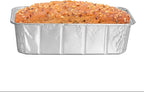 PARTY BARGAINS 1 Lb Aluminum Loaf Pan - 60 Pack, Heavy Duty Disposable Bread Pans for Perfect for Baking, Lasagna, Meatloaf & Food Serving (Max 240°C)