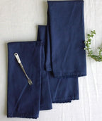 Kitchen Towels Dish Towels for Kitchen Tea Towels for Kitchen Bar Towels for Cloth Towels dishcloths - Solid 18"x28" Pack of 6 (Dark Navy, Pack of 6)