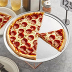 10-inch Aluminum Pizza Tray | Commercial Grade Round Baking Tray for Oven, Home & Restaurant Use [1 Pack]