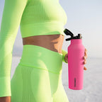 Corkcicle Sport Canteen - Keeps Drinks Cold 25 Hours - Stainless Steel Water Bottle - Triple-Insulated - Spill-Proof - Summer Drinkware Gift - Keeps Drinks Ice Cold - 32 oz - Dragonfruit