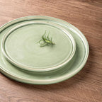 AmorArc Ceramic Dinnerware Sets, Handmade Reactive Glaze Stoneware Plates and Bowls Sets,Highly Chip and Crack Resistant | Dishwasher & Microwave Safe Dishes Set, Service for 6 (18pc)
