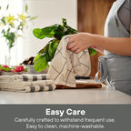 MEEMA Kitchen Towels and Cleaning Cloth | House Cleaning Supplies | Large Home Essentials Dish Towels - 18x28 Inch | Cotton Towel Rags | Super Absorbent Dish Rags | Sets of 4