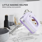 Lord Eagle Hand Mixer Electric 400W, 5 Speed handheld Mixer, 5 Stainless Steel Accessories for Baking Cake Egg Cream Food Beater, Turbo Boost/Self-Control Speed + Eject Button