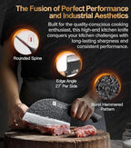 XINZUO 7.3 Inch Hand Forged Butcher Knife With Sheath,67-Layer Damascus Steel With 7Cr17Mov Core Big Knife For Meat Cleaver Cutting Vegetable Cleaver For Kitchen,Camping