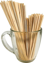 5000 Count | KingSeal Natural Birch Wood Coffee Beverage Stirrers, Stir Sticks, Waxing Sticks, 7.5 Inches, Round End, Eco-Friendly - 10 Boxes x 500 Stirrers