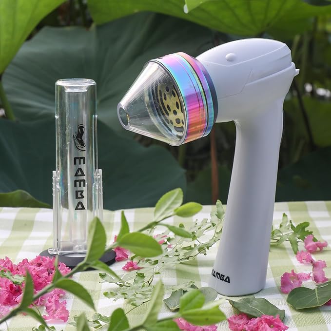 Mamba Loader XL 2g White USB Electric Herb Grinder. Small Portable Metal Herbal Machine & Spice Mill for the Kitchen
