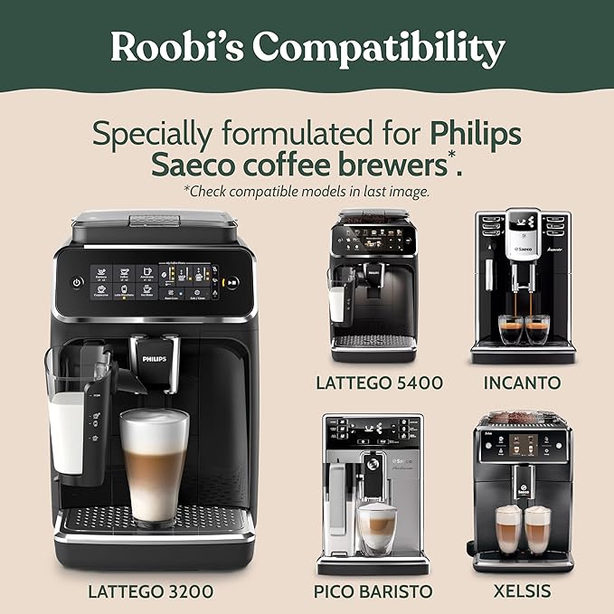Roobi Philips Compatible Water Filters. Specially Designed for Saeco Coffee Machines, Carbon Neutral Aqua Clean Water Filters. 2 Pack, 6 Months Supply