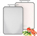 Cutting Board for Kitchen, Non Toxic Titanium Cutting Board, Double-Sided Metal Chopping Board with Juice Groove, Cutting Boards for Meat, Vegetables and Fruits, Dishwasher Safe Large 16”×11”