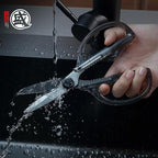 MITSUMOTO SAKARI Heavy Duty Japanese Kitchen Scissors, Multipurpose Detachable Stainless Steel Kitchen Shears, Sharp Cooking Scissors for Meat, Fish, Nuts, Vegetables