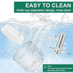 250ML Electric Garlic Chopper, Mini Portable Vegetable Chopper, Food Processor with USB Charging for Onion, Garlic, Chili, Ginger, Veggie