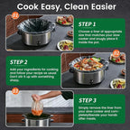 Slow Cooker Liners, Hotensil 14"x 22" 20 Count Cooking Bags Large Size Disposable Pot Liners, Fit 6QT to 10QT for Slow Cooker Cooking Trays, Multi-Purpose Durable Liners Plastic Bags, BPA Free