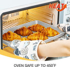 HONGBAKE Baking Sheet Pan Set, Cookie Sheets for Oven, Nonstick Half/Quarter/Jelly Roll Pans with Diamond Texture Pattern, Heavy Duty Cookie Tray, Silver