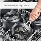 KitchenAid Hard Anodized Induction Nonstick Cookware Pots and Pans Set, 10 Piece, Matte Black