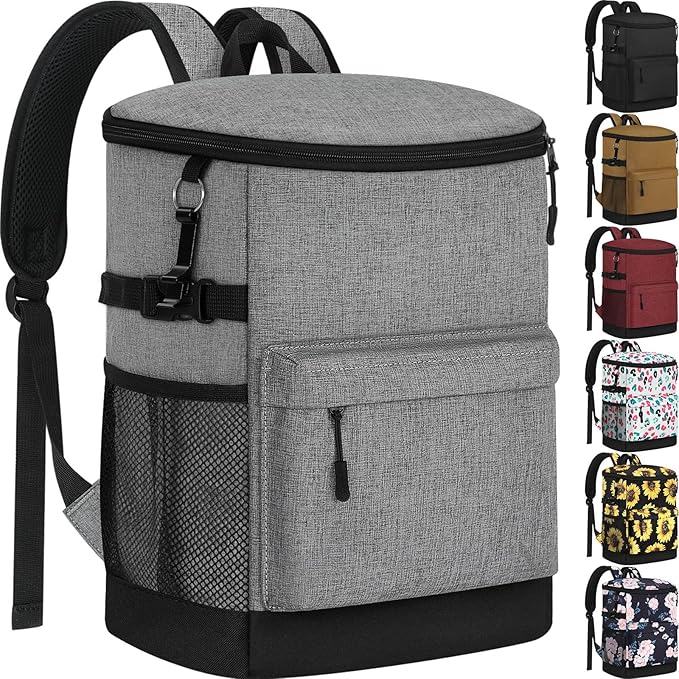 Cooler Backpack 33 Cans Backpack Coolers Insulated Leak Proof Soft Beach Cooler Bag for Men Women Ice Chest Backpack Camping Hiking Picnic Travel Cooler Lunch Backpack