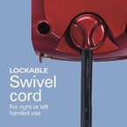 Hamilton Beach Professional 5-Speed Electric Hand Mixer with High-Performance DC Motor, Slow Start, Snap-On Storage Case, Stainless Steel Beaters, Dough Hooks & Whisk, Red and Chrome (62653)