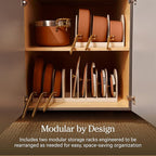 Our Place 11-Piece Essentials Complete Cookware Set - Ceramic Fry Pan, Saucepan, Sauté Pan, Stock Pot, Strainer Basket & Rack Storage | Thermakind™ Nonstick, Oven Safe up to 450°F | Terracotta