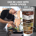 Home EC Original Stainless Steel Sea Salt and Pepper Grinder Set of 2 - Adjustable Ceramic Grinder - Diamond Pattern Glass - Salt and Pepper Shakers - Kitchen Spice Mill - Modern Kitchen Accessories