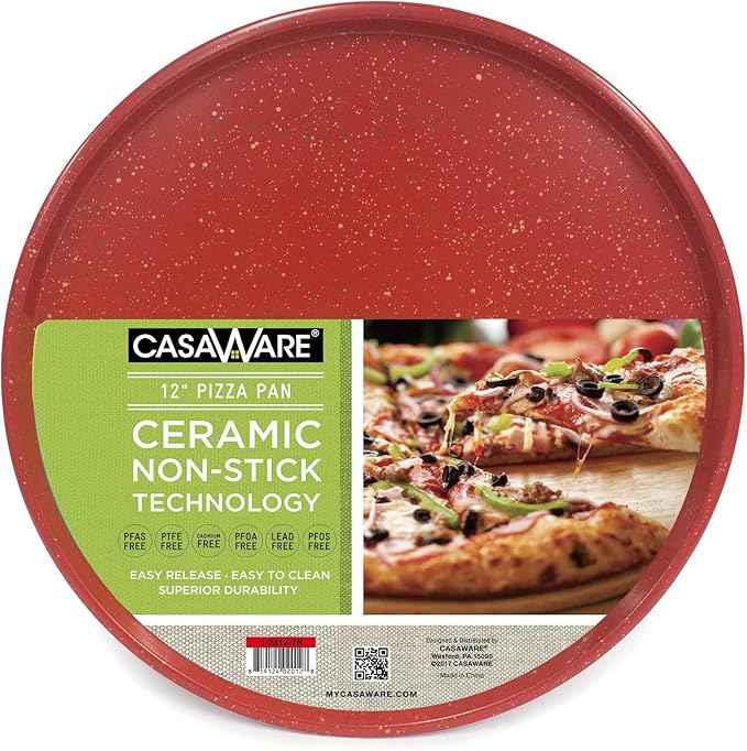 casaWare Pizza/baking Pan 12-inch (Red Granite)