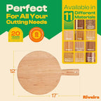 Riveira Cherry Wood Cutting Board – Gourmet Black Cherry Grandeur: 17 x 12 Wooden Cutting Board – Wooden Cutting Boards For Kitchen Decorative – Innovative Juice Grooves Cherry Wooden Chopping Board