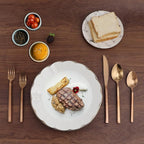 20 Piece Silverware Set for 4,Stainless Steel Flatware Set,Tableware Cutlery Set for Home and Restaurant Include Forks Knives Spoons,Mirror Finish,Dishwasher Safe (Rose Gold)