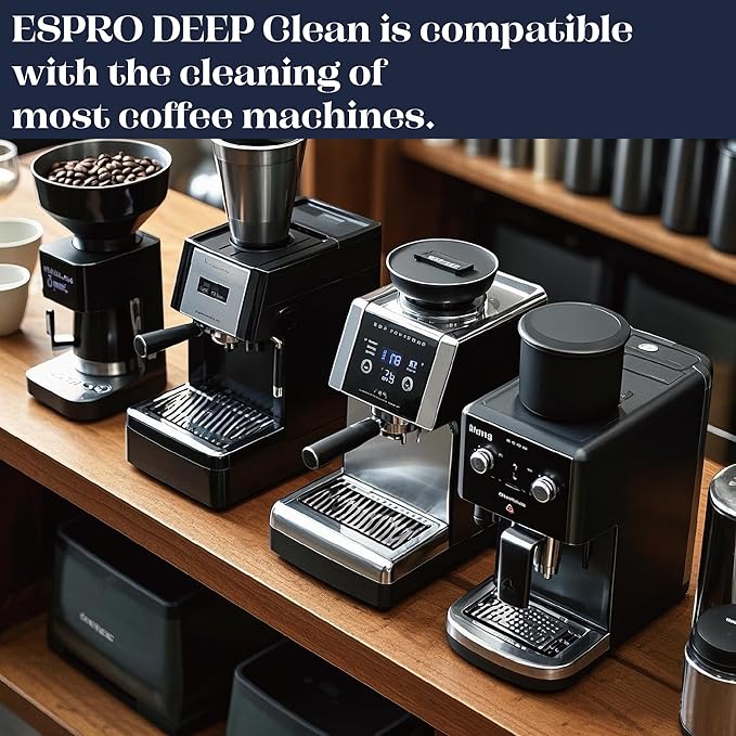 ESPRO Deep Clean, French Press Cleaning Powder Descaling Solution Coffee and Tea Micro-filters, 4.4 Ounces