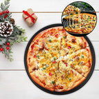 6 Pack 12 Inch Pizza Pan for Oven Round Pizza Pan with Holes Large Pizza Tray Set Carbon Steel Non Stick Pizza Plates Perforated Pizza Baking Sheet Personal Metal Platter for Grilling, Cooking