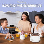 Candy and Chocolate Melting Pot, Mini Electric Fondue Pot, Melts Candy Chocolate in a Couple of Minutes, Ideal for Cake Pops Cookies Cakes, 1 Cups, Single Pot, Brown