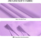 Softalker Rectangle Tablecloth, Waterproof & Stain Resistant Table Cloths Wrinkle Free Fabric Washable 210GSM Polyester Table Cover for Spring/Party/Outdoor - 60 x 120 inch, Lavender