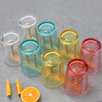 BPA-Free Plastic Tumblers 8 Pack (8x16oz) | Reusable Dishwasher Safe | Stackable Shatterproof Cups | Plastic Drinkware & Drinking Tumblers for Restaurant, Home, Party