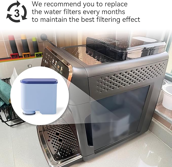 2-Pack Water Filter Compatible With Philips AquaClean CA6903/10/00 /01/22 /47,Aqua Clean Water Filter For Fully Automatic Coffee Machines,Dedicated Anti-Lime Scale Water Purifier