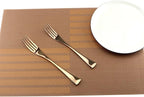 Cutlery Set Rose Gold, 5 Piece Rose Gold Plated Stainless Steel Silverware Flatware Sets, Service for 1
