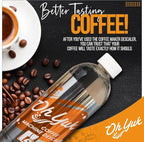 Oh Yuk Coffee Machine Descaler - Cleaning and Descaling Solution Universally Compatible for All Brands and Machine Types: Breville, Delonghi, Nespresso, Keurig - 16 oz (2)