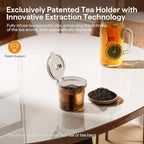 Single Serve Coffee Maker for K Cup, Ground and Tea Leaves, Hot and Iced Coffee Machines with Bold Setting, 6 to 16 Oz Brew Sizes, Compact for Small Spaces, Black (2.0 Version)