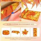 Tudomro 54 Inch x 100 Ft Fall Tablecloth Roll, Fall Party Supplies, Waterproof Plastic Autumn Leaves Tablecloth Disposable Table Cover for Thanksgiving Birthday Party Decorations