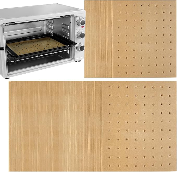 Katbite Air Fryer Parchment Paper Liners 180cs Airfryer Liners Disposable 9x11 Inch Perforated Parchment Paper Sheets Basket Liner Accessories For Toaster oven,Air Fryer, Fit Cuisinart, Ninja Foodi