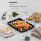 KitchenAid 9x13in Nonstick Aluminized Steel Baking Sheet, Ink Blue