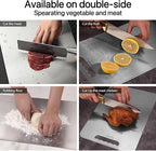 Titanium Cutting Board For Kitchen-Cutting Board Double Side Food Grade,Pure Cut Titanium,Durable Dishwasher Safe Easy to Clean Large Size (18''Lx12''W)