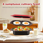 Microwave Egg Cooker & Microwave Grill Pan 3 Pcs with Lid for Grilling, Browning, and Crisping Vegetables, Sandwich, & Meat, Microwave Nonstick Cookware for Quick, Healthy Meals