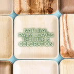 Compostable Square Palm Leaf Plates 8 Inch with Forks & Knives (50 Each) - Like Bamboo Plates, Disposable Party Plates, Biodegradable, Eco-Friendly, Microwave & Oven Safe