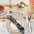 20-Piece Silverware Set, Heavy Duty Stainless Steel Flatware Cutlery Set Service for 4, Food-Grade Utensil Sets for Home Restaurant, Dishwasher Safe