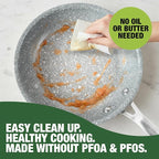 Granitestone Ceraluxe 20 Pc Ceramic Cookware Set Nonstick, Complete Pots and Pans Set Non Stick for Kitchen with Bakeware, Utensils & Steamer, Non Toxic Made Without PFOA PFOS, Oven & Dishwasher Safe