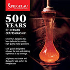 Spiegelau Perfect Serve Double Old Fashioned Glasses Set of 4 - Lowball Cocktail Glasses European-Made Crystal, Dishwasher Safe, Professional Quality Cocktail Glass Gift Set - 13 oz