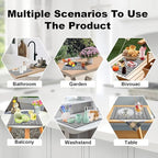 Stone Drying Mat for Kitchen Counter, 23.6"x15.4" Large Dish Drying Mat with 2 Pack Absorbent Stone Coasters 1 Seasoning Pad Quick Dry Dish Drying Mats for Kitchen Counter, Grey