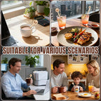 200Pcs Coffee Stirrers- 5.9 Inch Coffee Stir Sticks, Natural Wooden Coffee Stirrers With Round Ends, Disposable Biodegradable Cafe Grade Wood Beverage Mixer for Coffee Cocktails Milk Tea