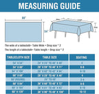 H.VERSAILTEX Linen Textured Table Cloths 54 x 80 Inch Premium Solid Tablecloth Spill-Proof Waterproof Table Cover for Dining Buffet Feature Extra Soft and Thick Fabric Wrinkle Free, Ink Blue